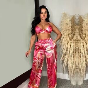 Paisley Print Set - Pink